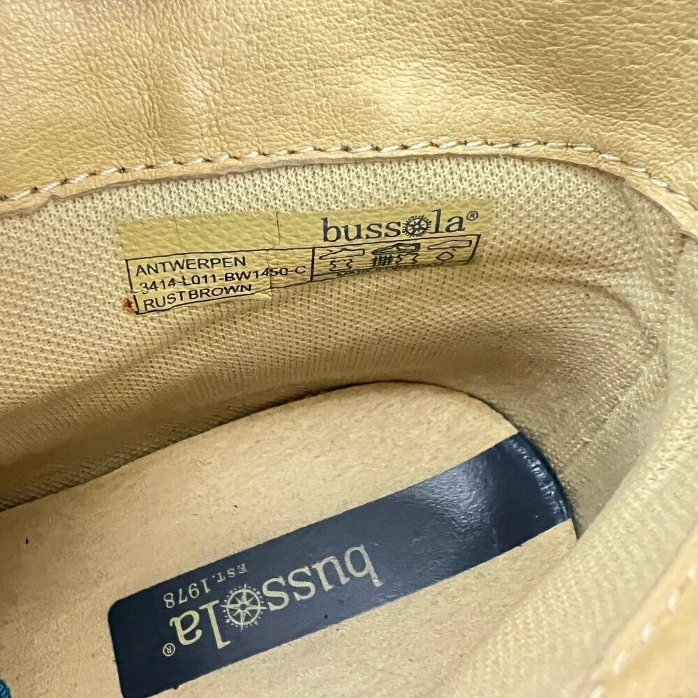 Bussola Ankle Boots 3 Strap Booties Antique Brown Size 39 8/8.5 M - Picture 14 of 16